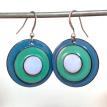 Embedded Metals - Comic Book Earrings